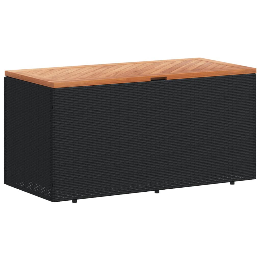 Tuinbox 220x50x54 cm poly rattan en acaciahout