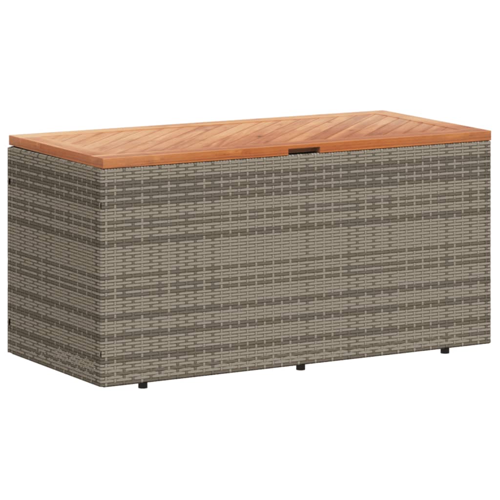 Tuinbox 220x50x54 cm poly rattan en acaciahout