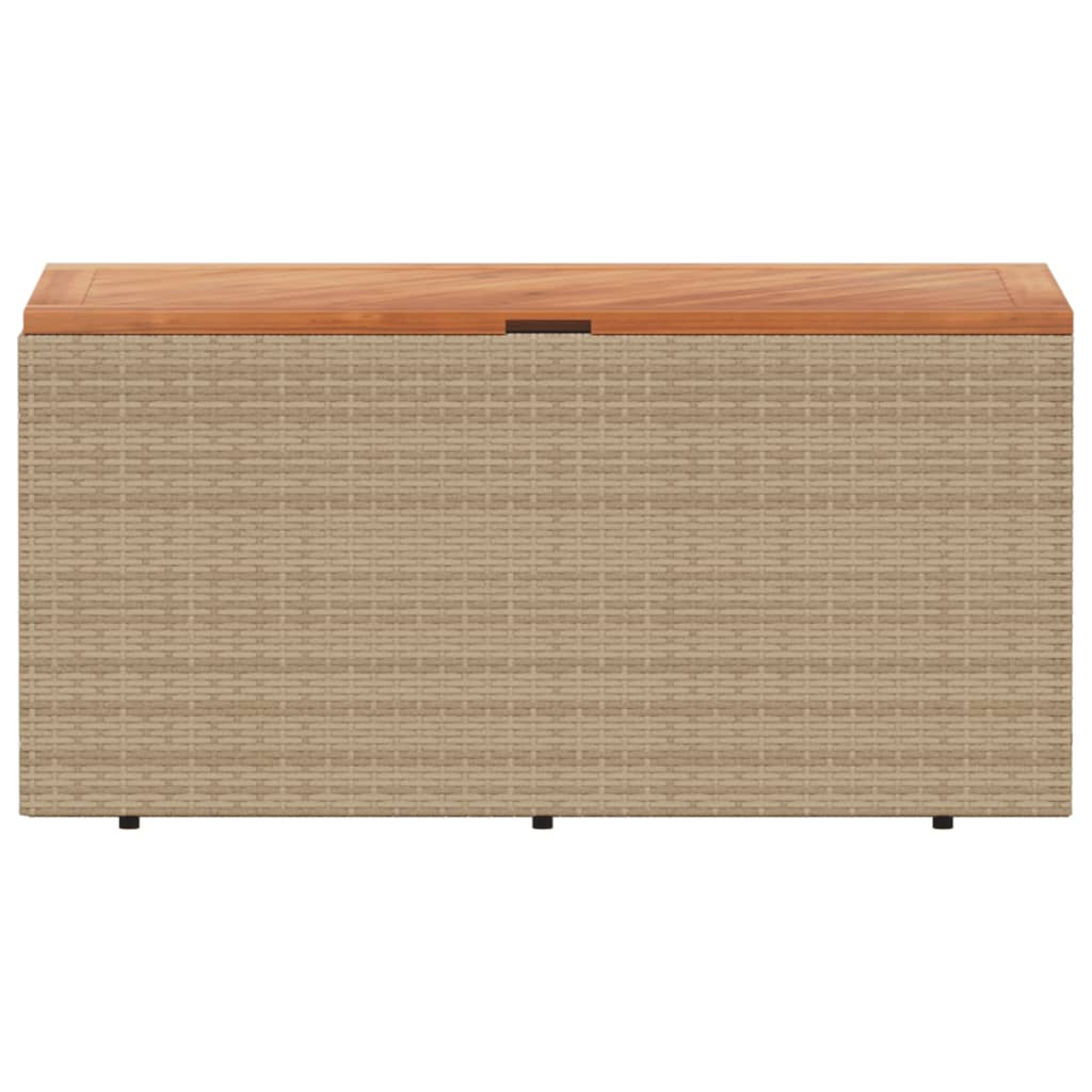 Tuinbox 220x50x54 cm poly rattan en acaciahout