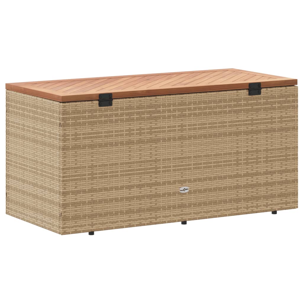 Tuinbox 220x50x54 cm poly rattan en acaciahout