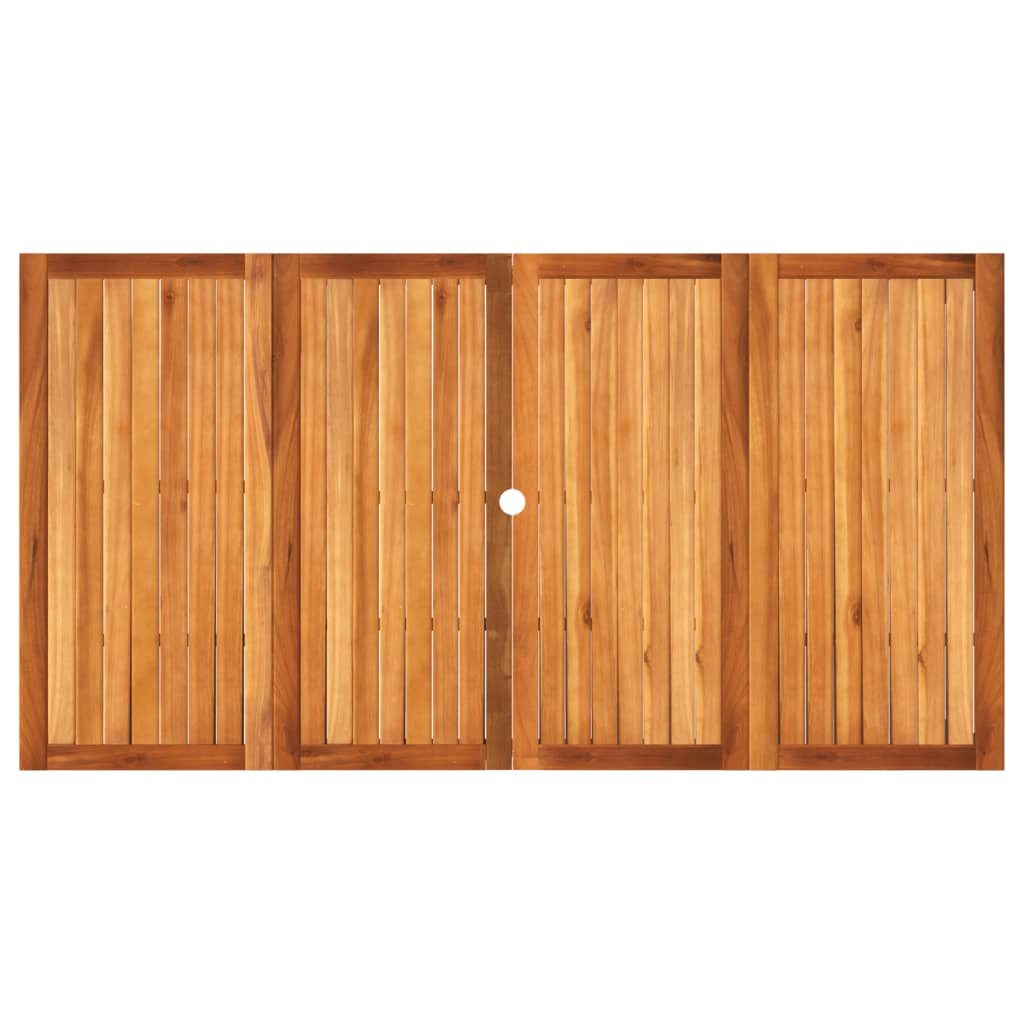 Tuintafel 70x38x42 cm poly rattan acaciahout