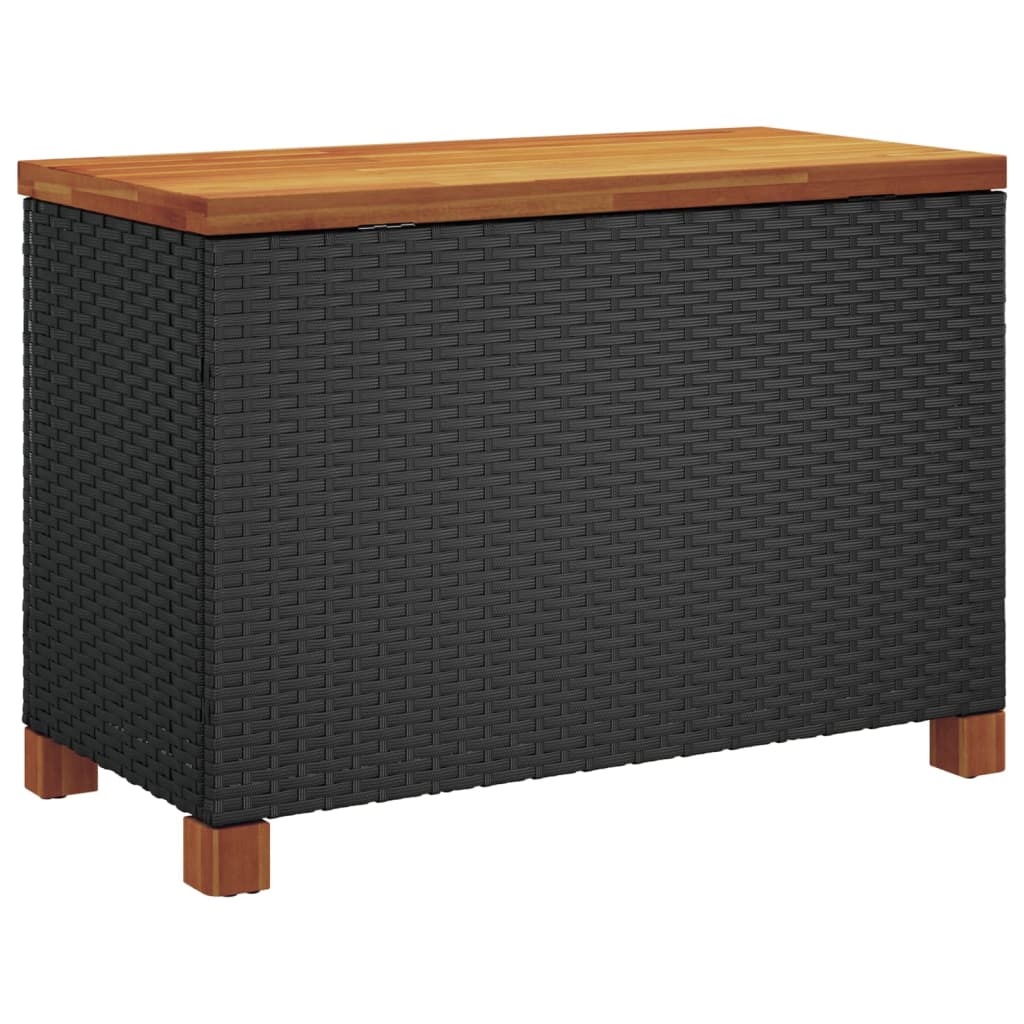 Tuinbox 110x55x63 cm poly rattan en acaciahout