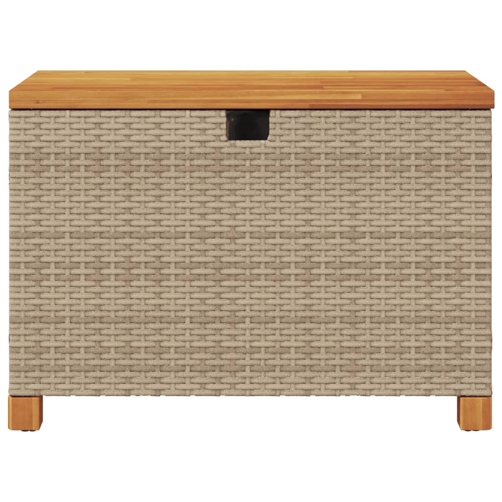 Tuinbox 110x55x63 cm poly rattan en acaciahout