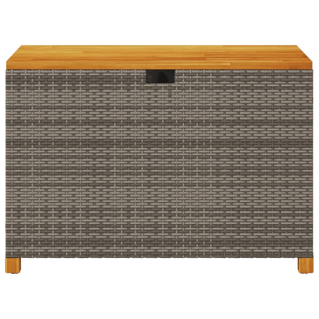 Tuinbox 110x55x63 cm poly rattan en acaciahout