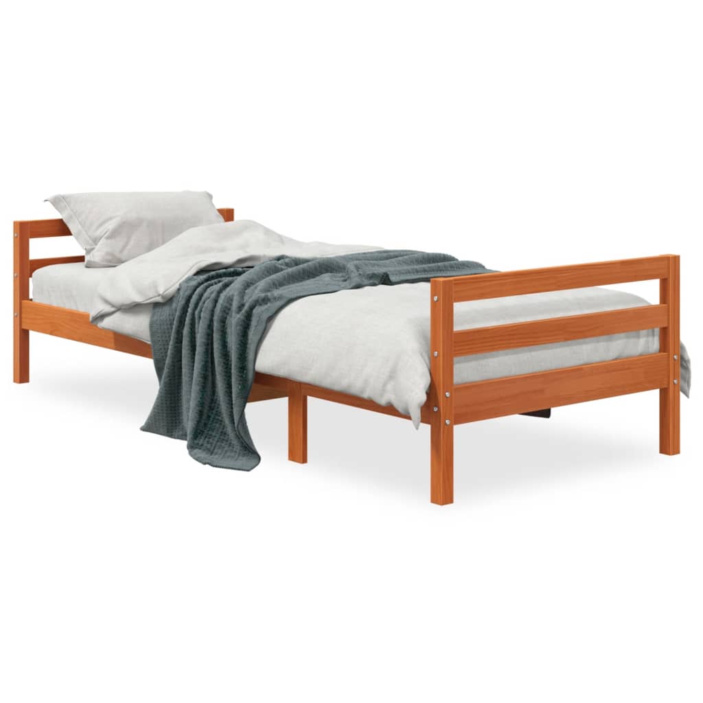 Bedframe massief grenenhout 90x200 cm