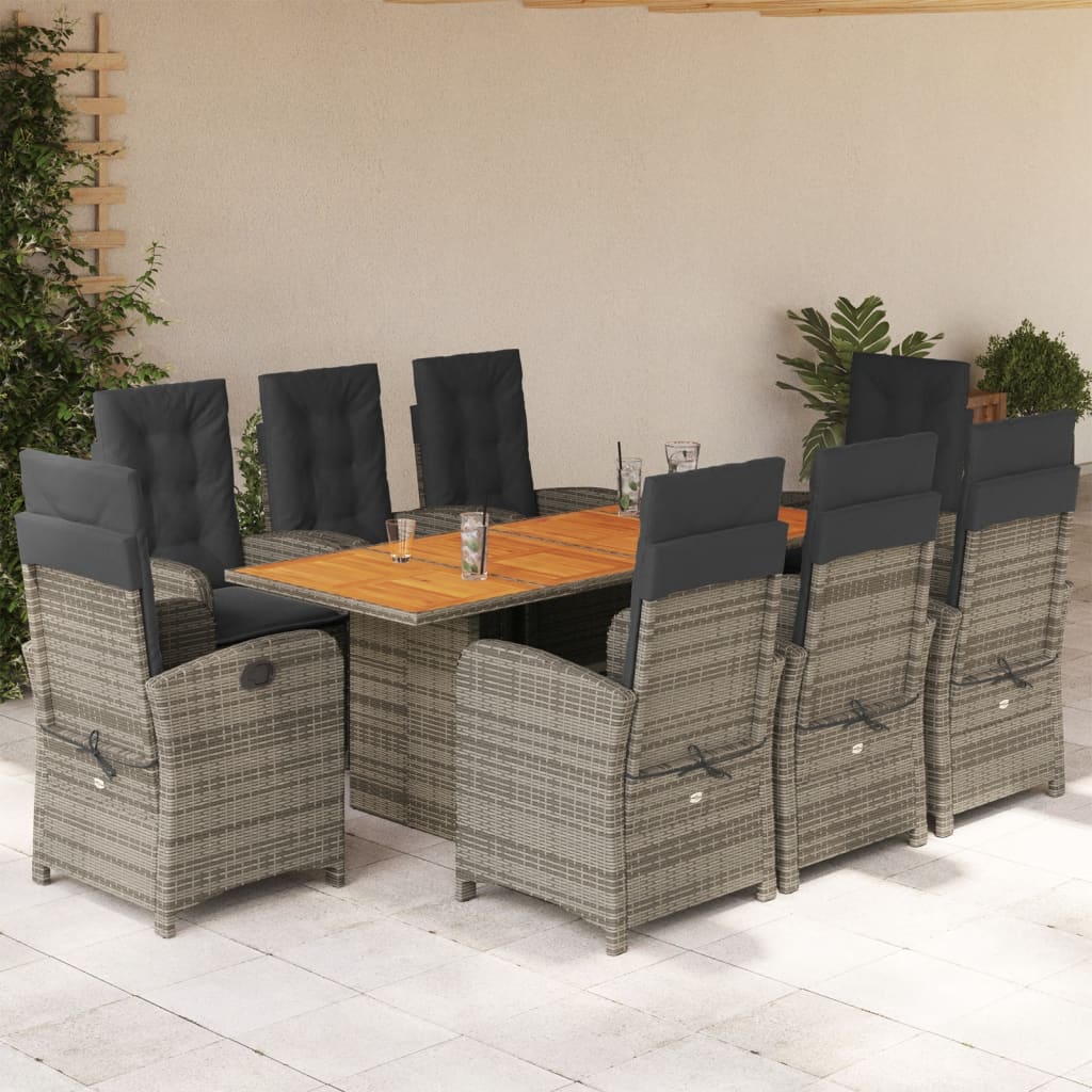 9-delige Tuinset poly rattan