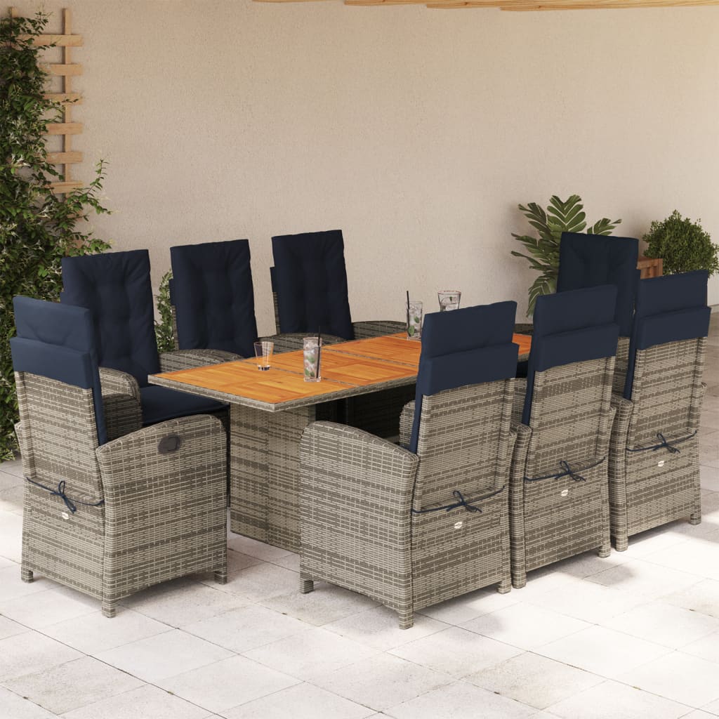 9-delige Tuinset poly rattan