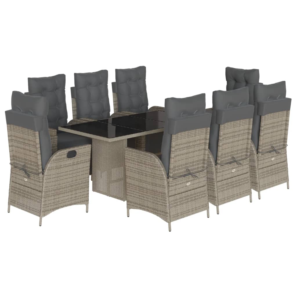 9-delige Tuinset poly rattan