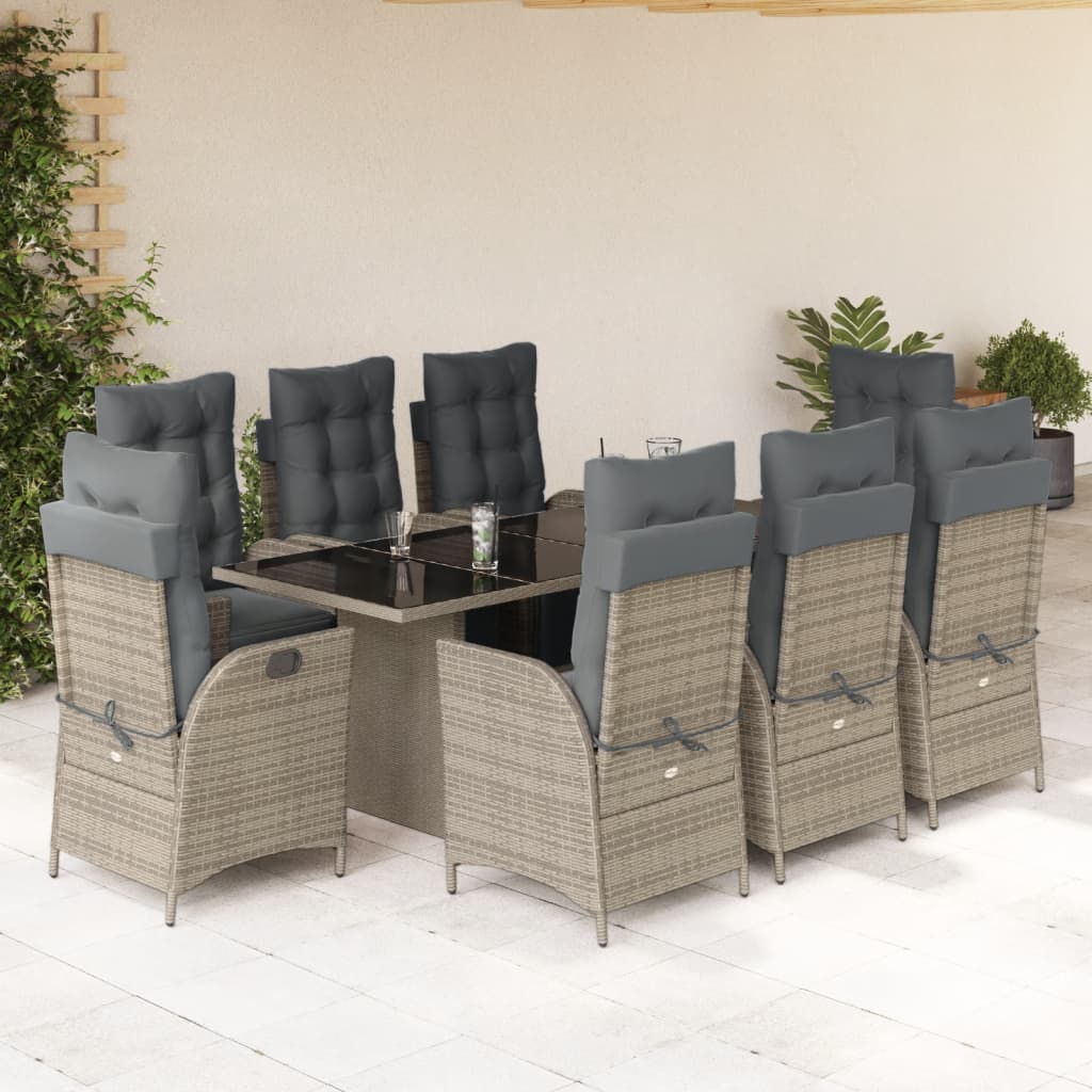 9-delige Tuinset poly rattan