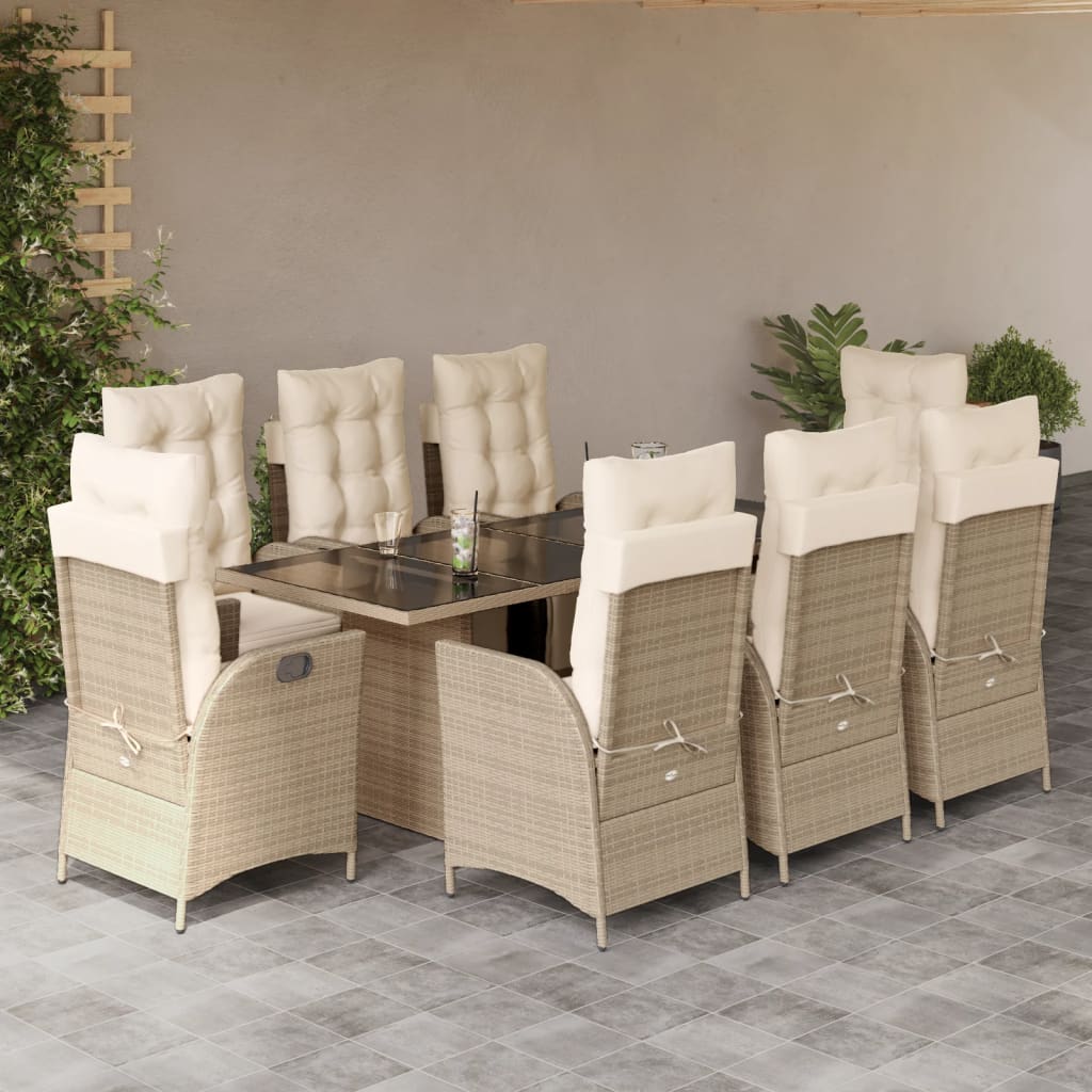 9-delige Tuinset poly rattan