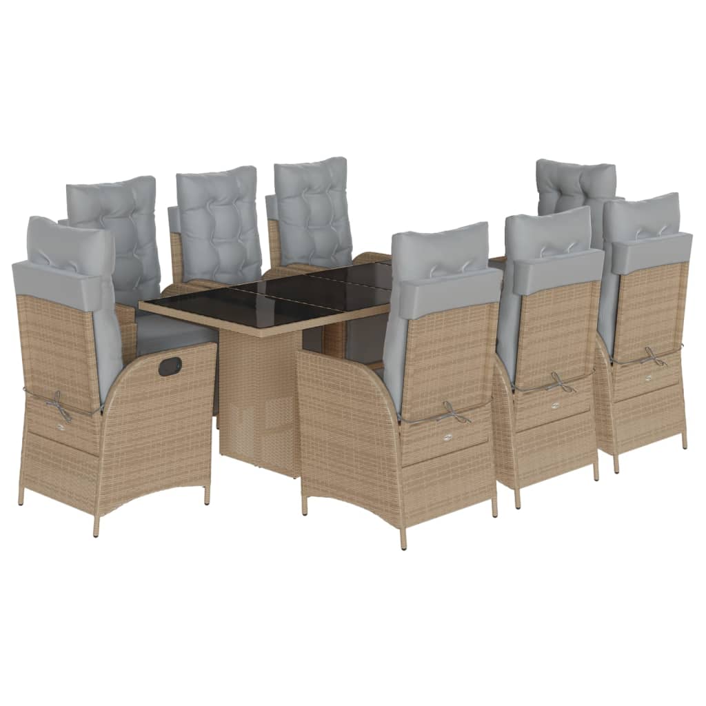 9-delige Tuinset poly rattan