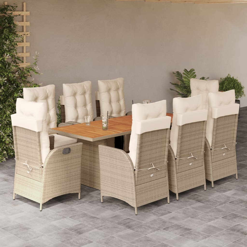 9-delige Tuinset poly rattan