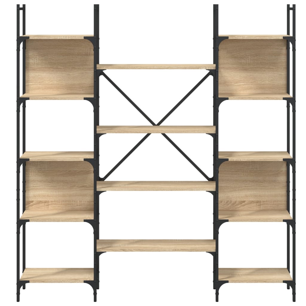 Boekenkast 155,5x24x166,5 cm bewerkt hout