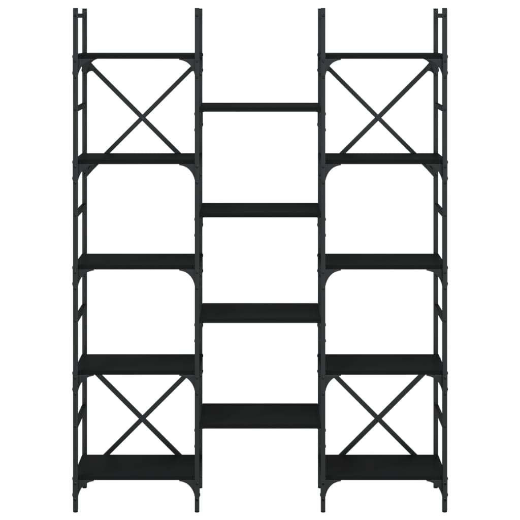 Boekenkast 127,5x28,5x172,5 cm bewerkt hout