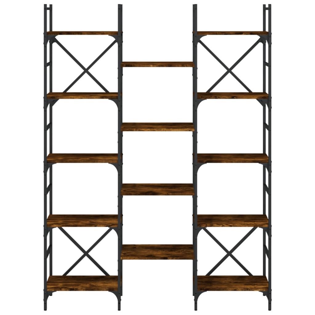 Boekenkast 127,5x28,5x172,5 cm bewerkt hout