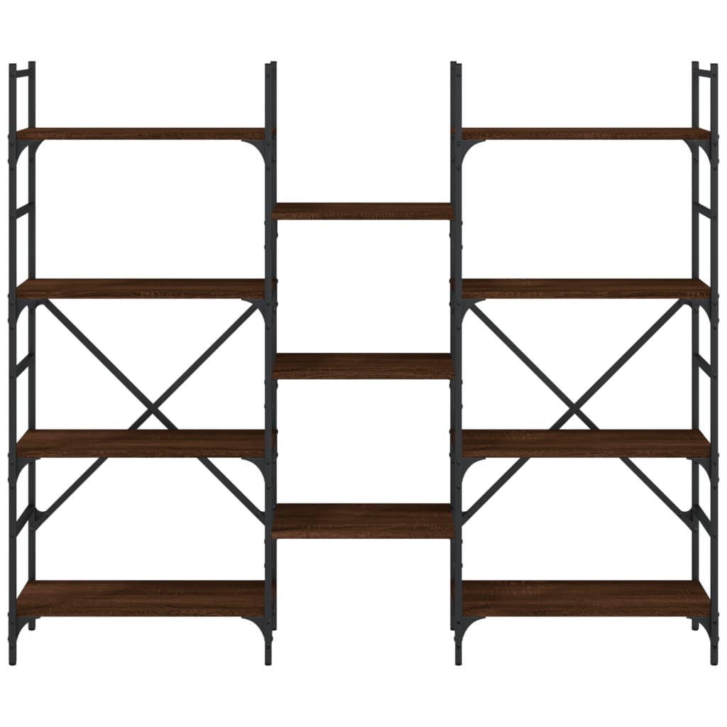 Boekenkast 127,5x28,5x172,5 cm bewerkt hout