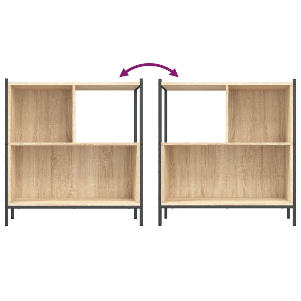 Boekenkast 72x28x109 cm bewerkt hout