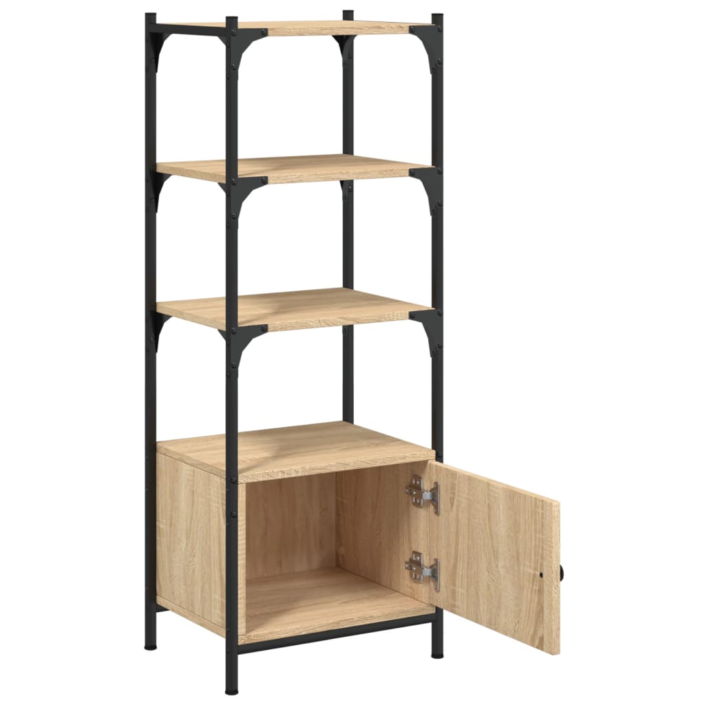 Boekenkast 3-laags 70x30x109,5 cm bewerkt hout