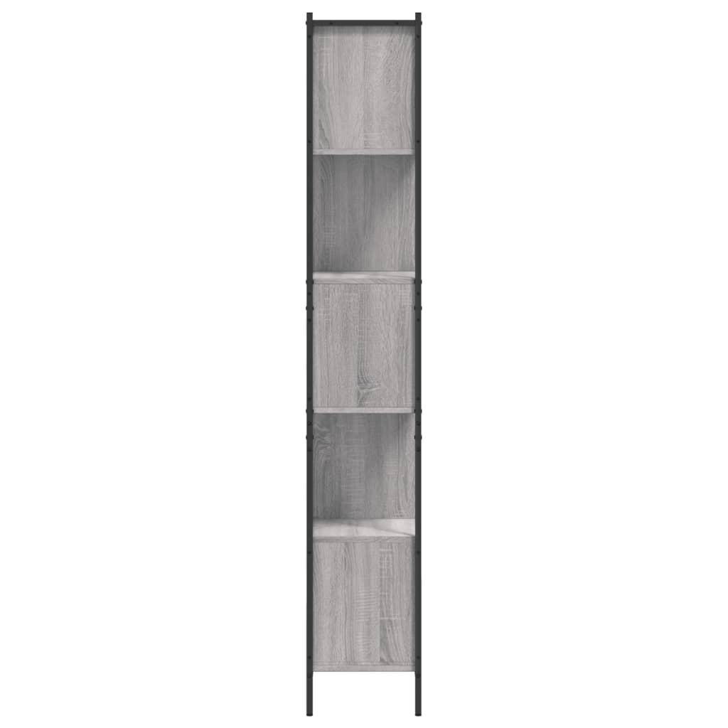 Boekenkast 72x28x172 cm bewerkt hout eikenkleurig