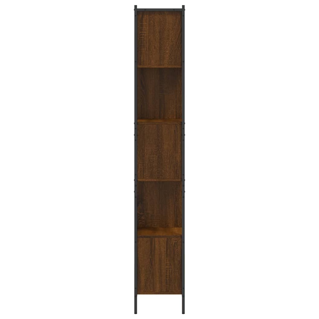 Boekenkast 72x28x172 cm bewerkt hout eikenkleurig