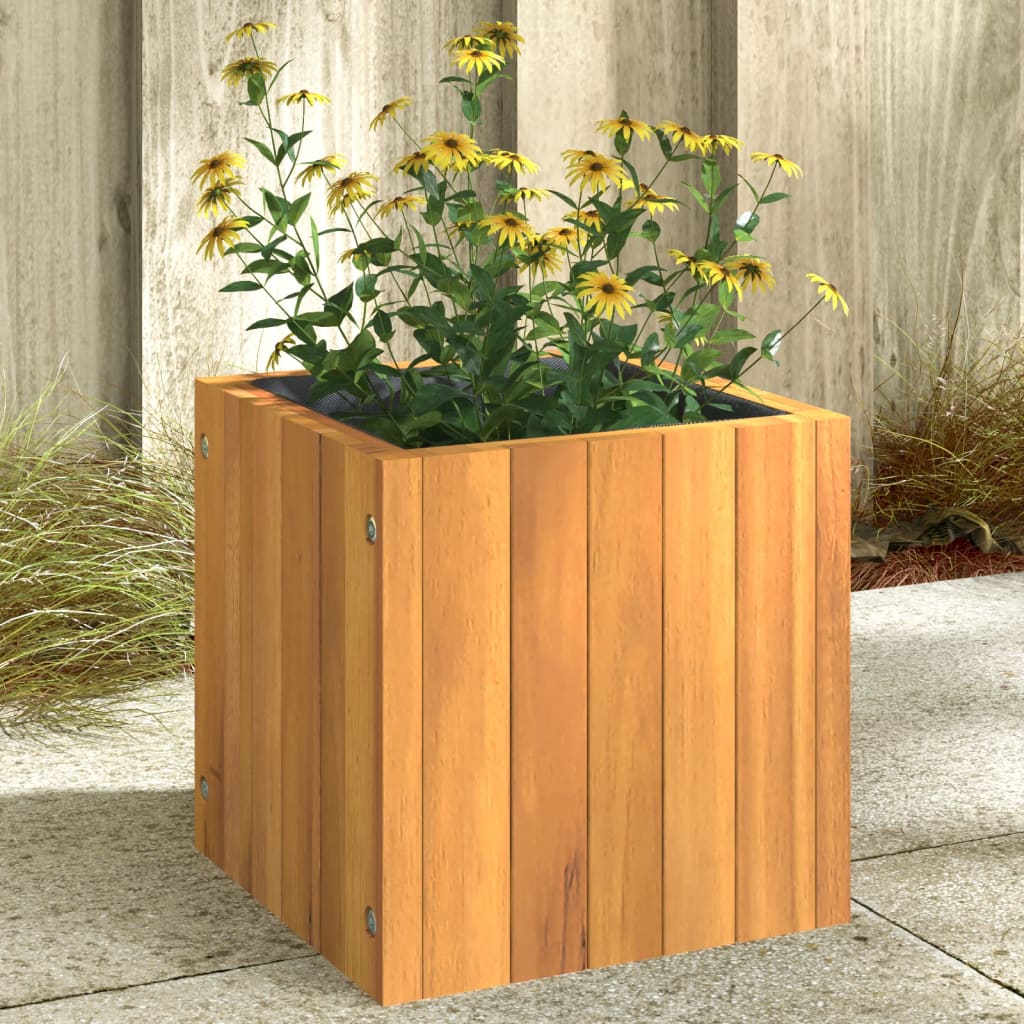 Plantenbak 45x45x90 cm massief acaciahout