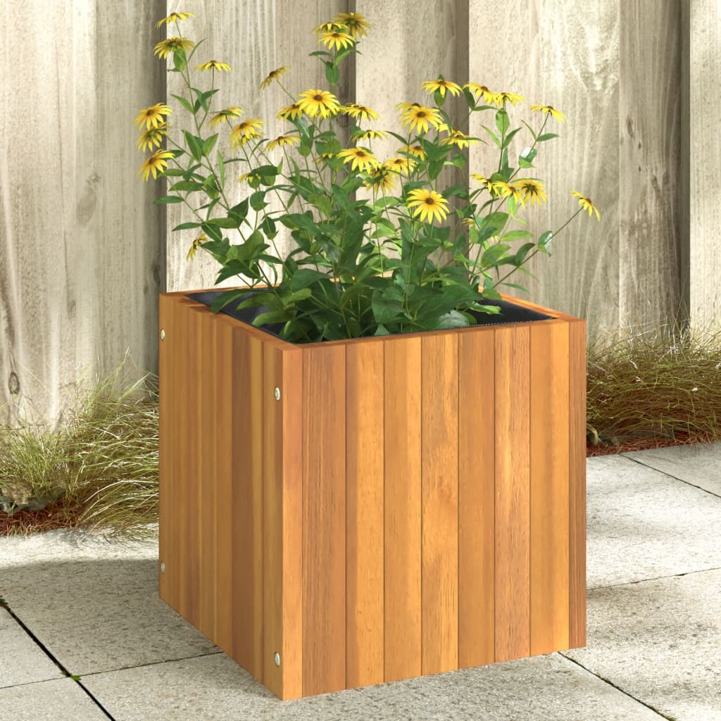 Plantenbak 45x45x90 cm massief acaciahout