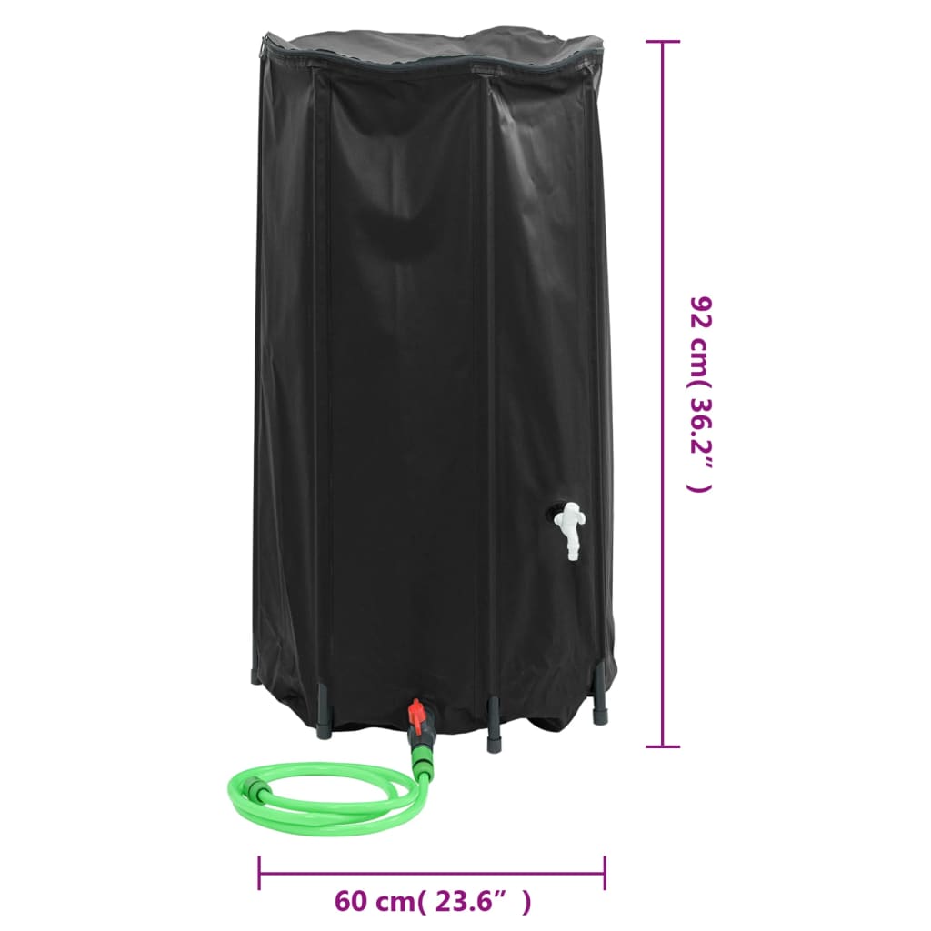 Watertank met kraan opvouwbaar 500 L PVC