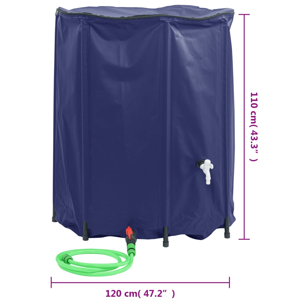 Watertank met kraan opvouwbaar 500 L PVC