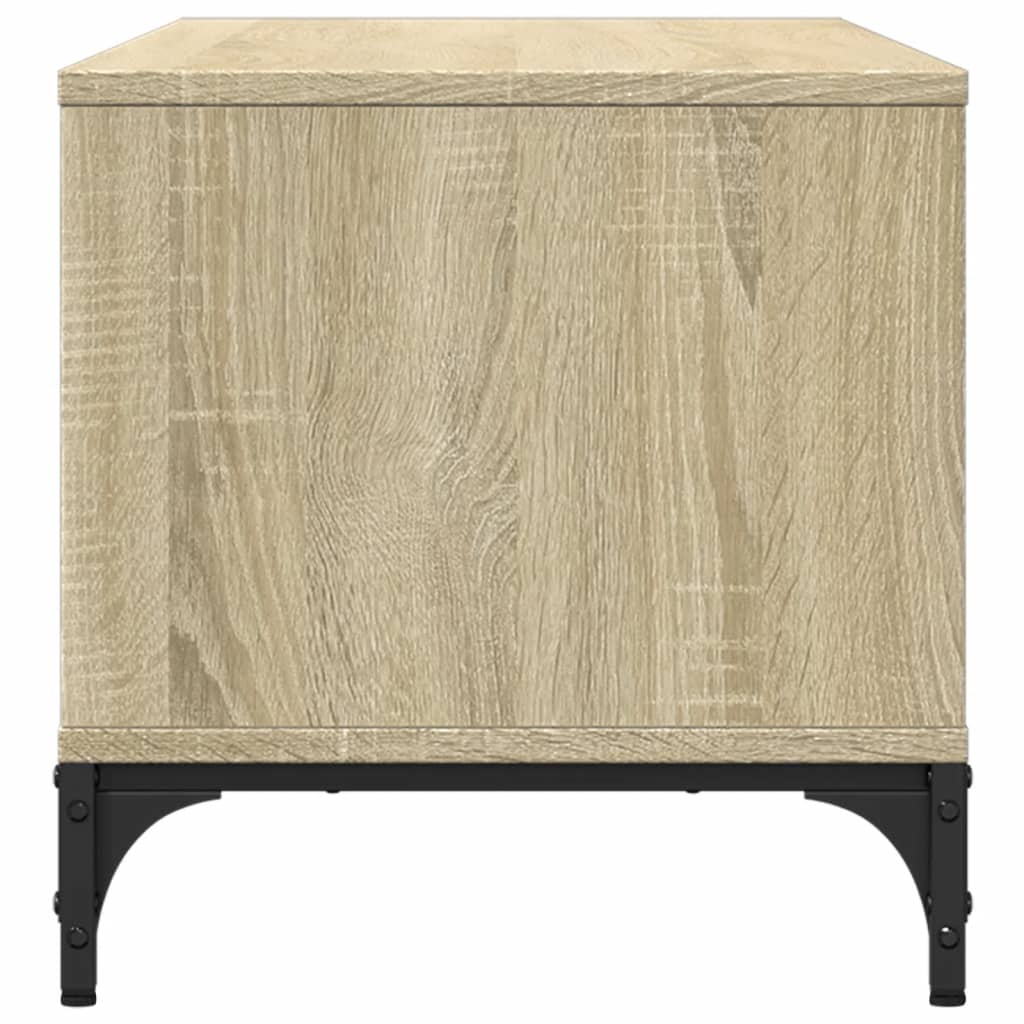 Tv-meubel 102x40x41 cm hout en gepoedercoat staal