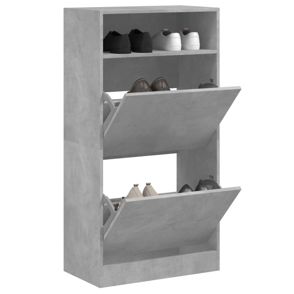 Schoenenkast met 2 klaplades 80x34x116 cm