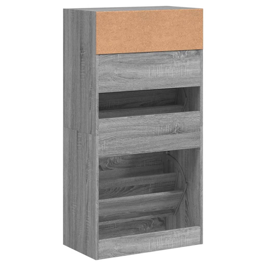 Schoenenkast met 2 klaplades 80x34x116 cm