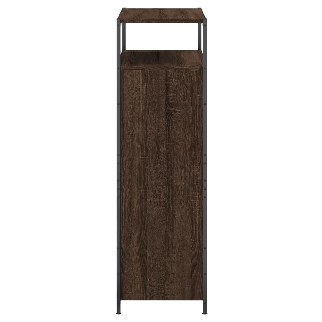 Schoenenkast 75x34x112 cm bewerkt hout eikenkleurig