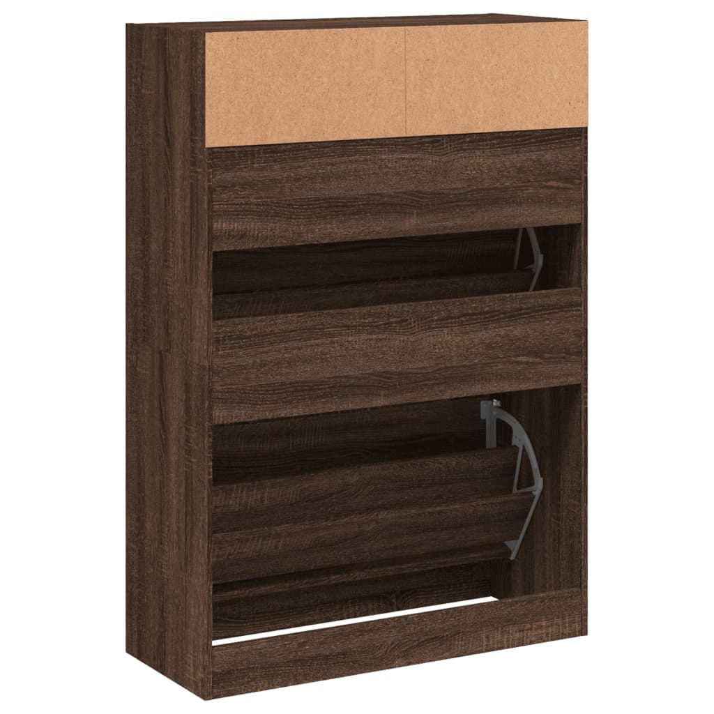 Schoenenkast met 2 klaplades 80x34x116 cm