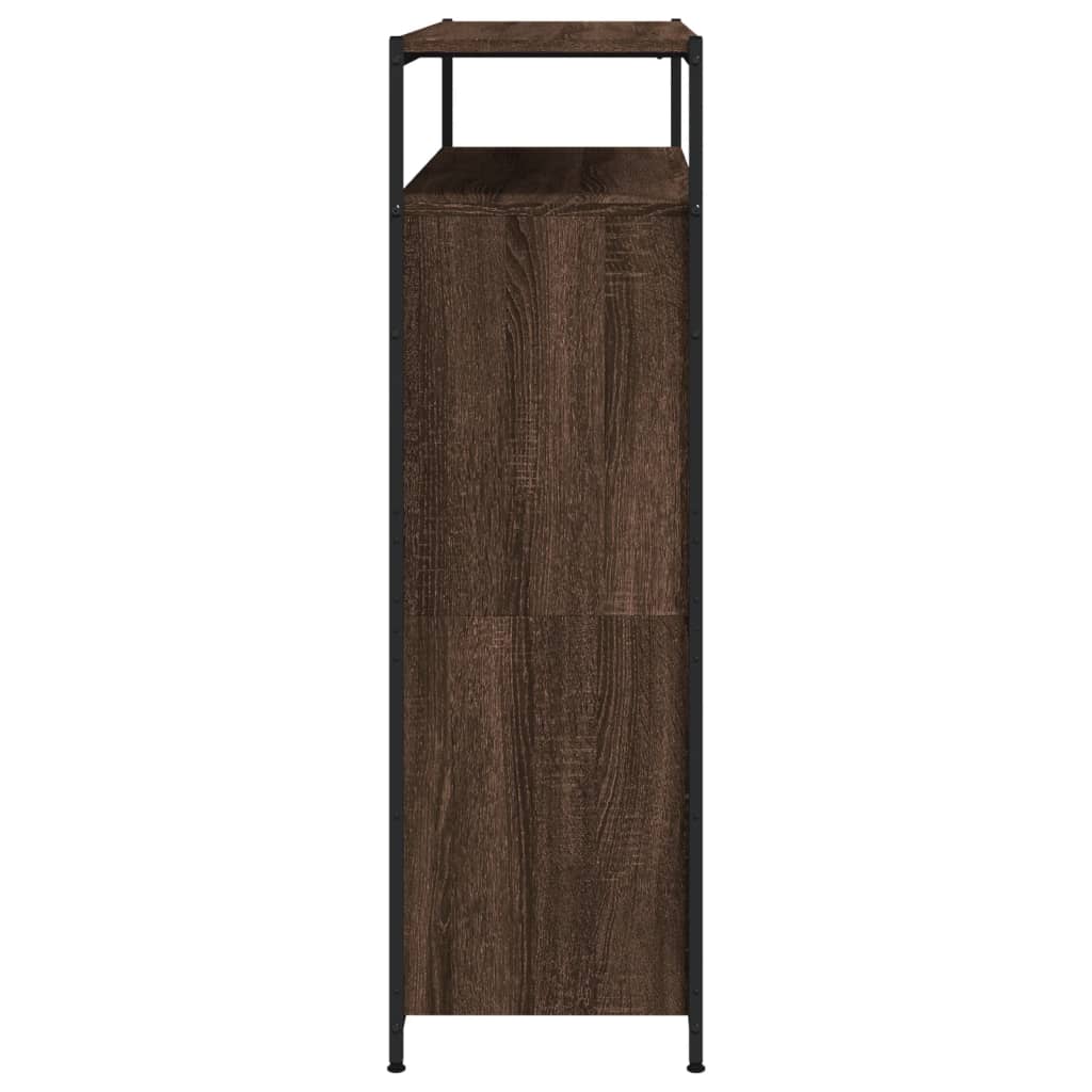 Schoenenkast 75x34x112 cm bewerkt hout eikenkleurig