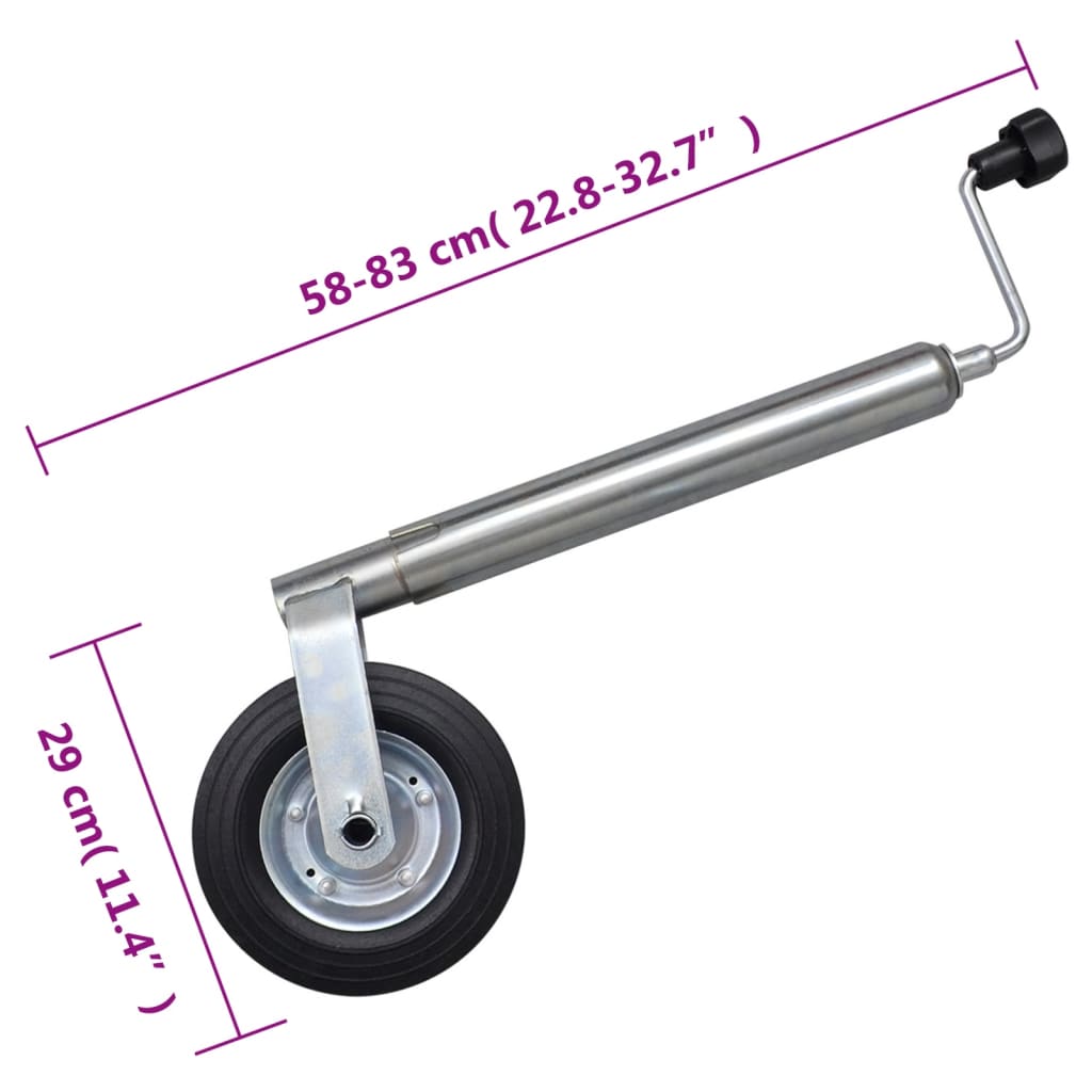 Neuswiel met splitklem 60 mm gegalvaniseerd staal