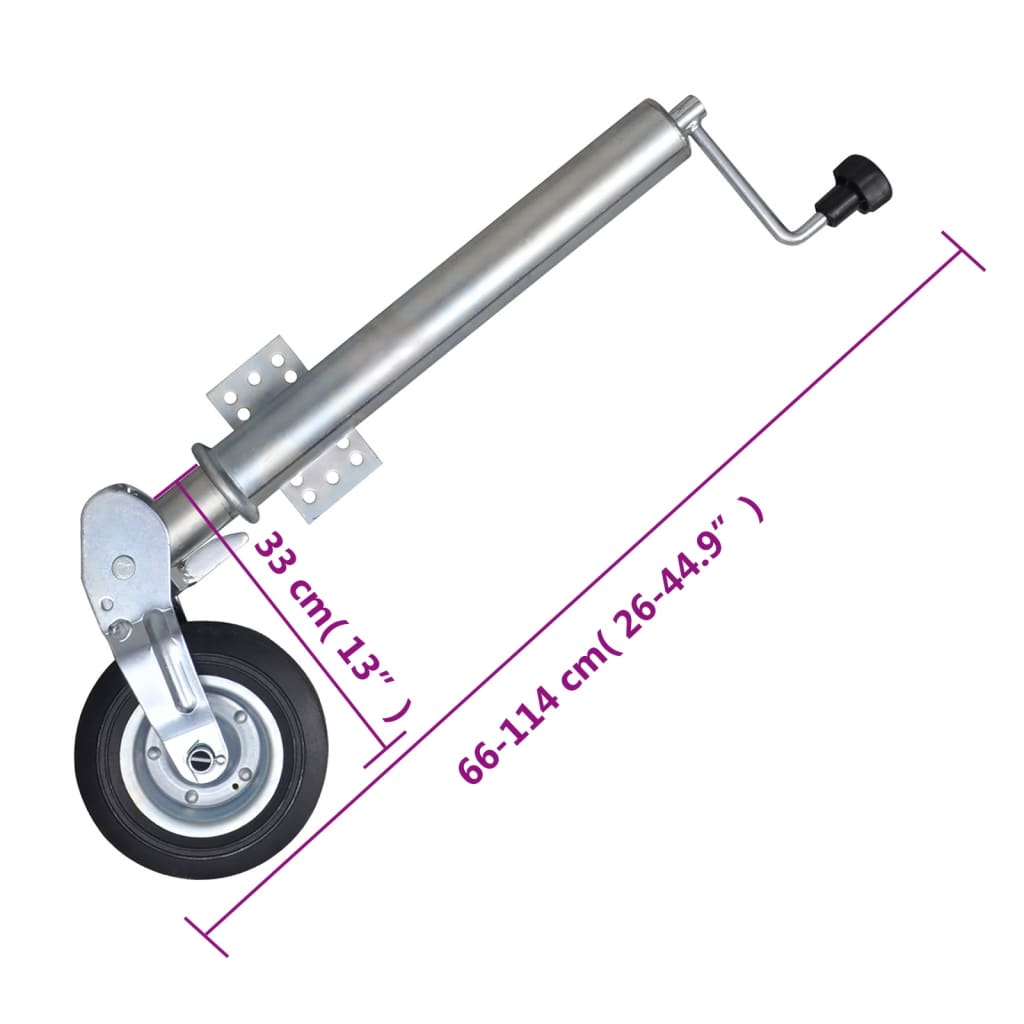 Neuswiel met 2 staanders en 2 spanklemmen 60 mm