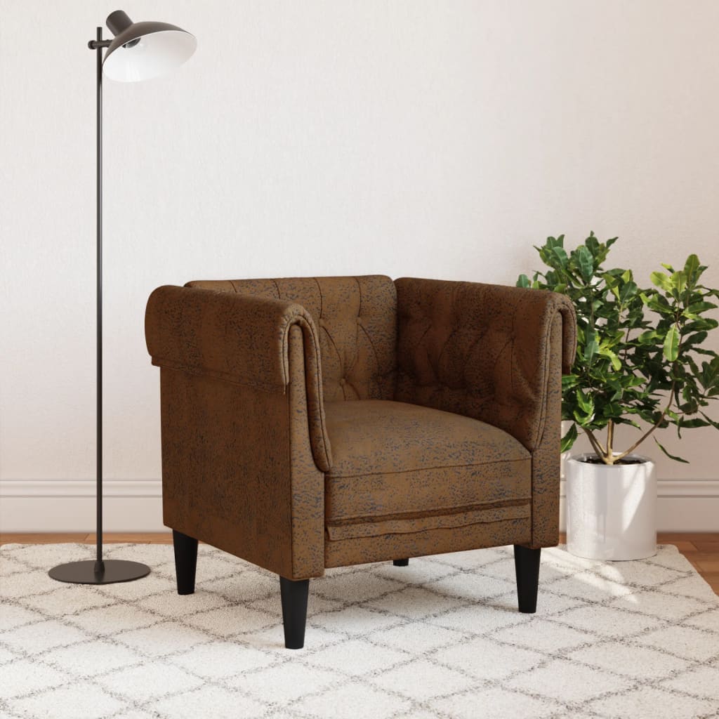 Fauteuil Chesterfield-stijl stof