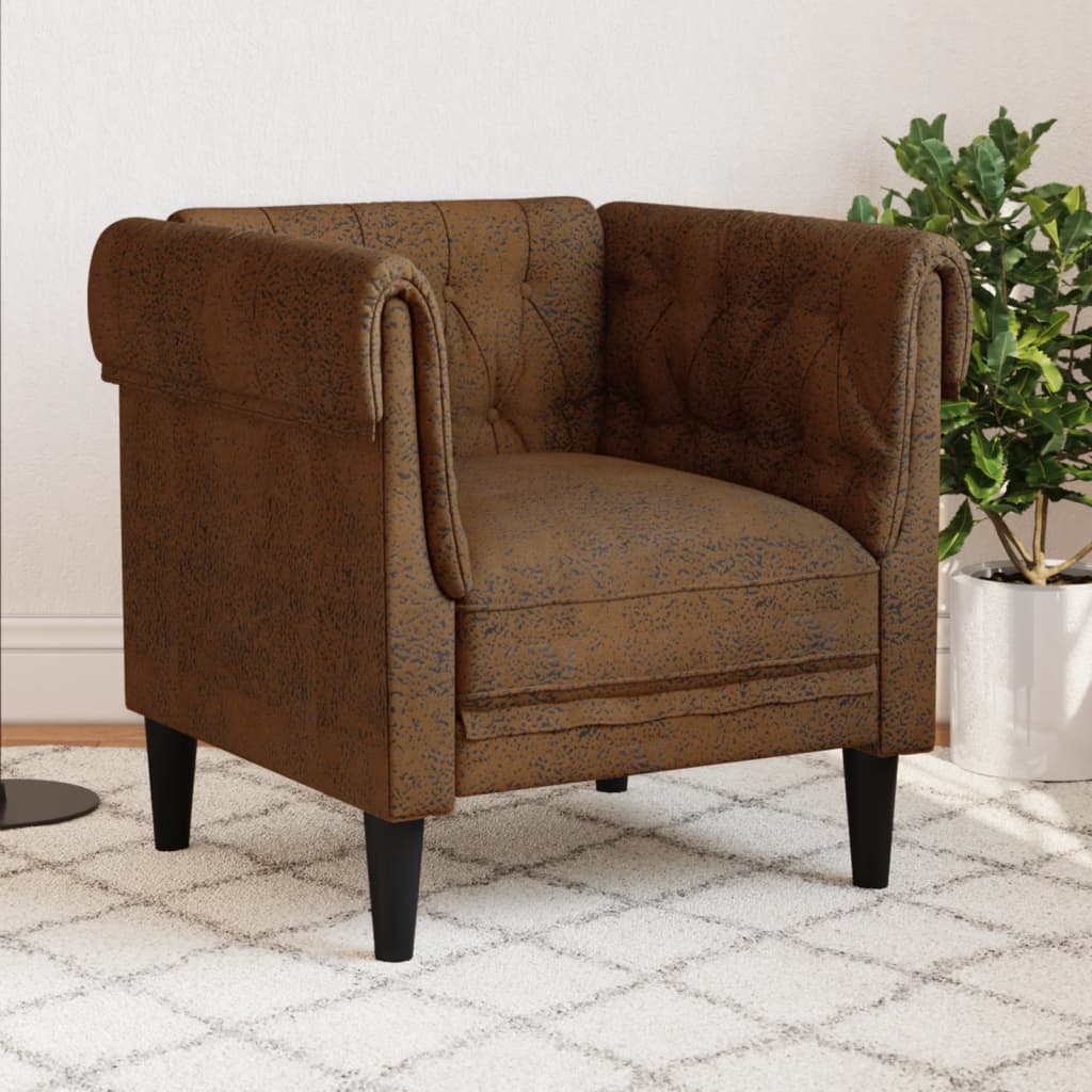 Fauteuil Chesterfield-stijl stof