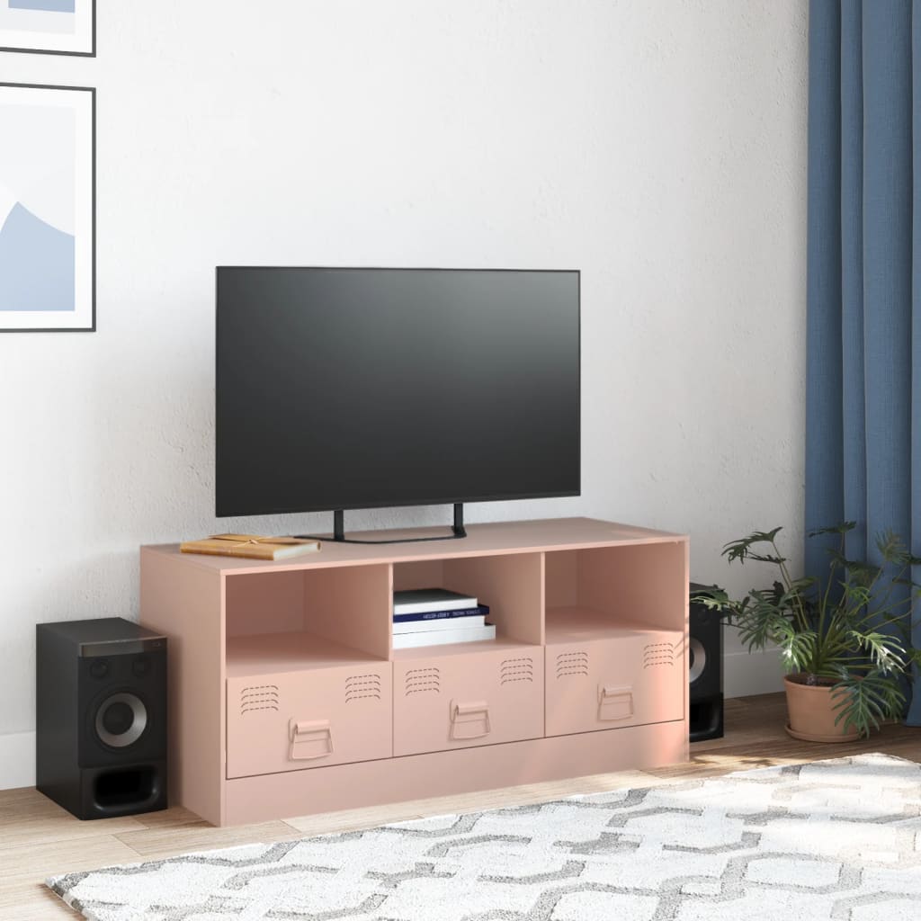 Tv-meubel 99x39x44 cm staal antracietkleurig