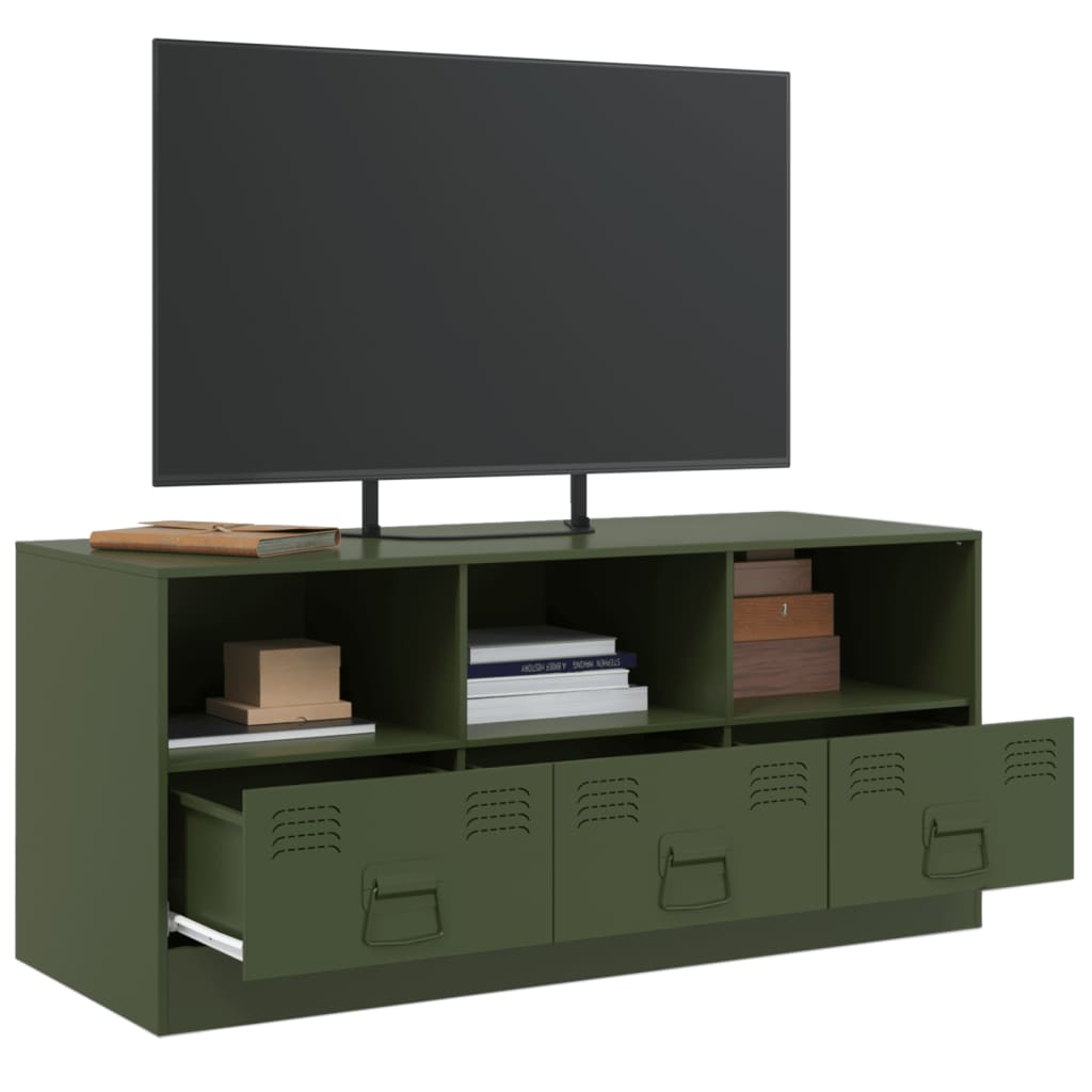 Tv-meubel 99x39x44 cm staal antracietkleurig