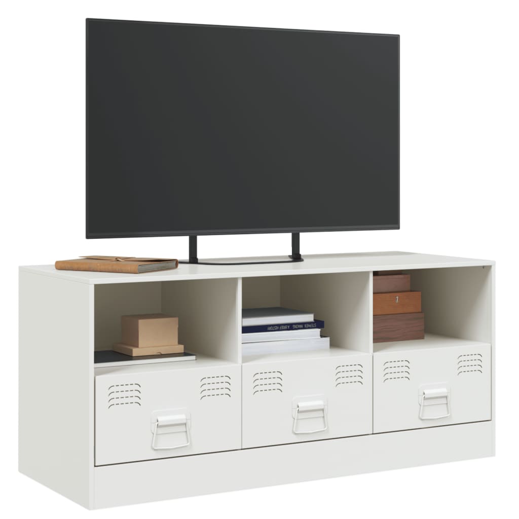 Tv-meubel 99x39x44 cm staal antracietkleurig