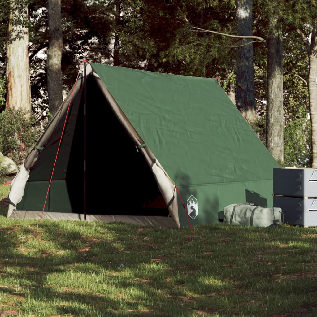 Tent A-frame 2-persoons waterdicht groen