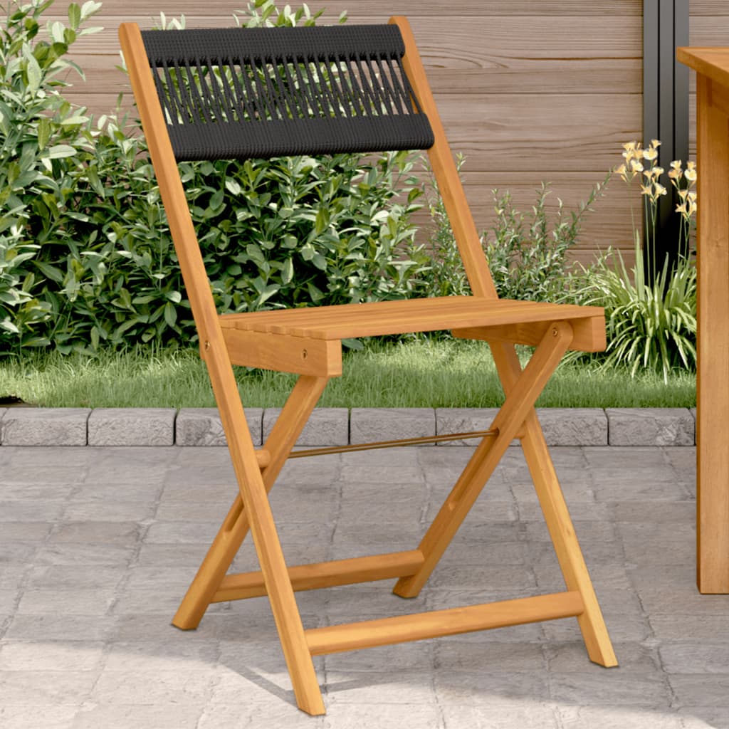 Tuinstoelen 6 st inklapbaar massief acaciahout beige