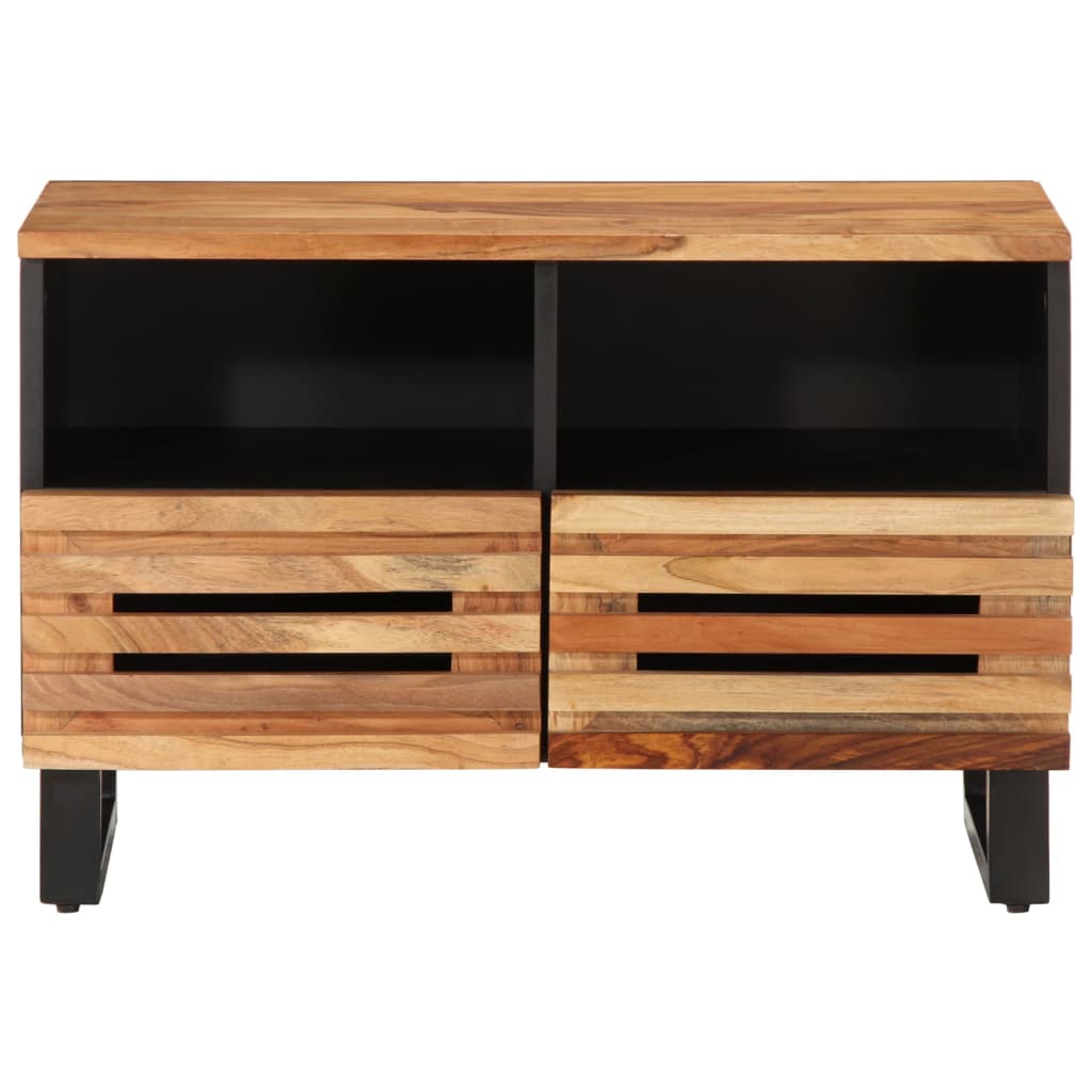 Tv-meubel 70x34x46 cm massief mangohout bruin