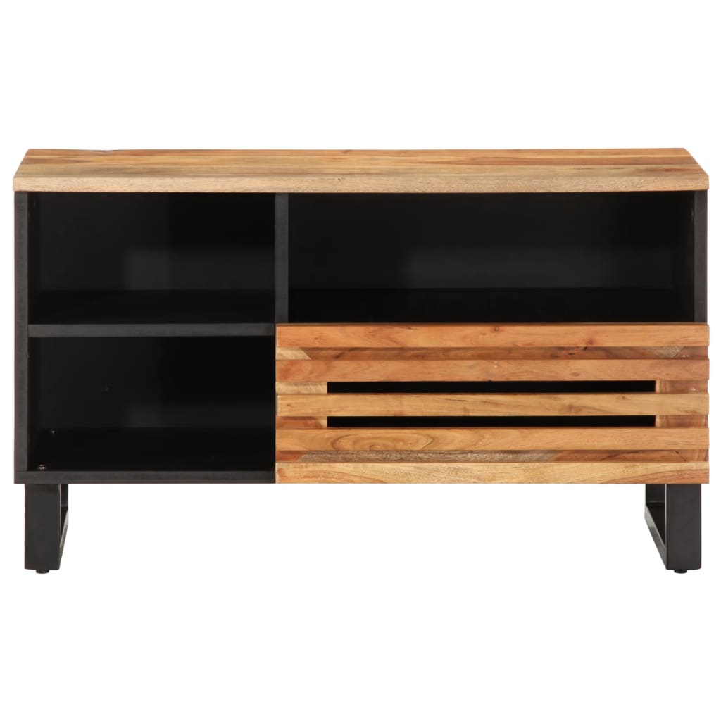 Tv-meubel 80x34x46 cm massief ruw mangohout