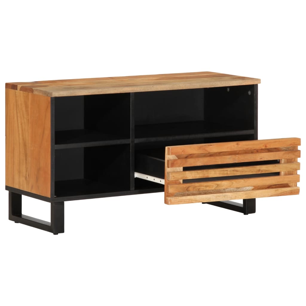 Tv-meubel 80x34x46 cm massief ruw mangohout