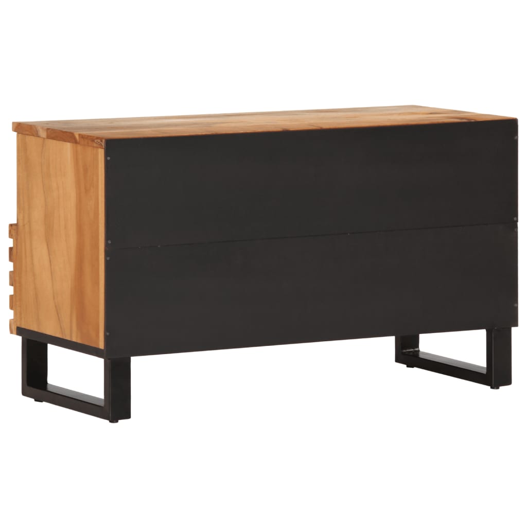 Tv-meubel 80x34x46 cm massief ruw mangohout