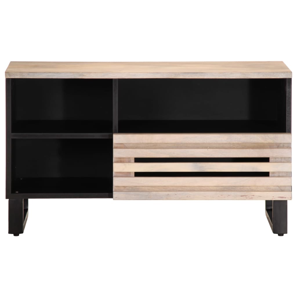 Tv-meubel 80x34x46 cm massief ruw mangohout