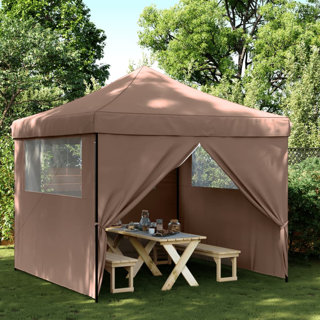 Partytent inklapbaar pop-up met 2 zijwanden