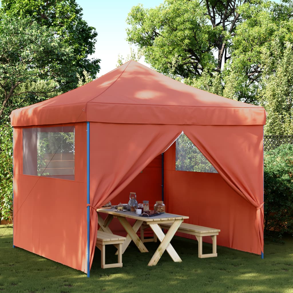 Partytent inklapbaar pop-up met 2 zijwanden